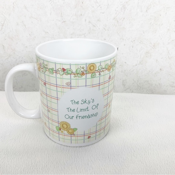 Vintage 2002 Precious Moments Skys The Limit Friendship Sunflower Porcelain Mug - Picture 10 of 13